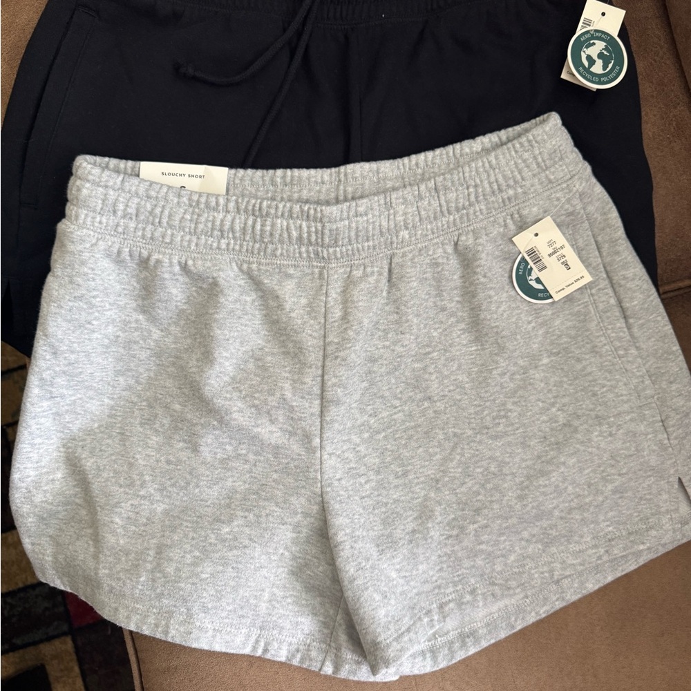 Aeropostale Black and Gray Athletic Shorts